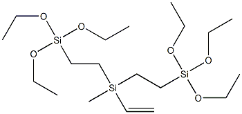 BIS(TRIETHOXYSILYLETHYL)VINYLMETHYLSILANE Struktur