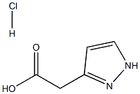 (1H-Pyrazol-3-yl)-acetic acid hydrochloride Struktur