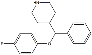 4-[(4-fluorophenoxy)phenylMethyl]piperidine Struktur