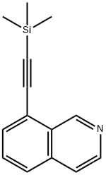 8-((triMethylsilyl)ethynyl)isoquinoline Struktur