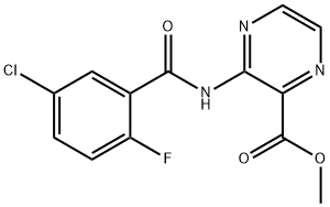 Methyl 3-(5-chloro-2-fluorobenzaMido)pyrazine-2-carboxylate Struktur