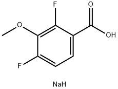 sodiuM 2,4-difluoro-3-Methoxybenzoate Struktur