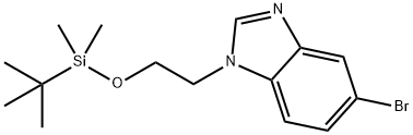 5-broMo-1-(2-((tert-butyldiMethylsilyl)oxy)ethyl)-1H-benzo[d]iMidazole Struktur