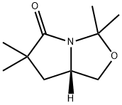 (S)-3,3,6,6-TETRAMETHYLTETRAHYDROPYRROLO[1,2-C]OXAZOL-5(3H)-ONE Struktur