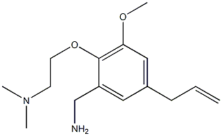 Benzenemethanamine,2-[2-(dimethylamino)ethoxy]-3-methoxy-5-(2-propen-1-yl)- Struktur