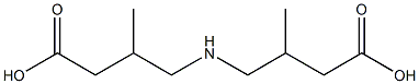 Butanoic acid,4,4'-iminobis[3-methyl- Struktur