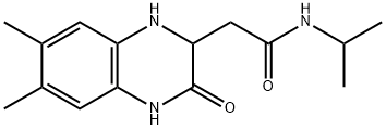 2-(6,7-dimethyl-3-oxo-1,2,3,4-tetrahydroquinoxalin-2-yl)-N-isopropylacetamide Struktur