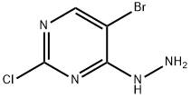 5-BROMO-2-CHLORO-4-HYDRAZINYLPYRIMIDINE Struktur