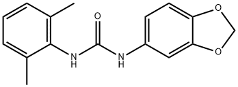 Urea,N-1,3-benzodioxol-5-yl-N'-(2,6-dimethylphenyl)- Struktur