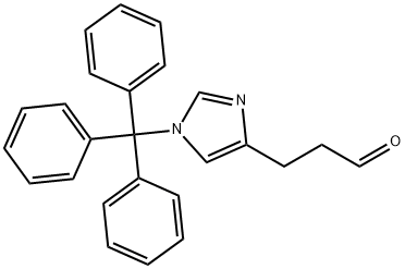 1H-Imidazole-4-propanal, 1-(triphenylmethyl)- Struktur