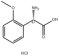 S-2-methoxyphenylglycine hydrochloride Struktur