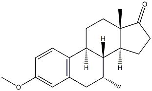 Estra-1,3,5(10)-trien-17-one,3-methoxy-7-methyl-, (7a)- (9CI) Struktur