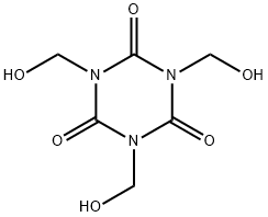 1,3,5-Triazine-2,4,6(1H,3H,5H)-trione, 1,3,5-tris(hydroxymethyl)- Struktur