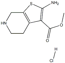 METHYL 2-AMINO-4,5,6,7-TETRAHYDROTHIENO[2,3-C]PYRIDINE-3-CARBOXYLATE HCL Struktur