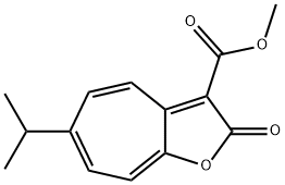 (4Z,6Z,8E)-methyl 6-isopropyl-2-oxo-2H-cyclohepta[b]furan-3-carboxylate Struktur