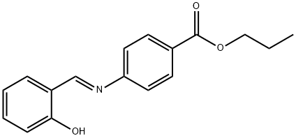 propyl 4-[(2-hydroxybenzylidene)amino]benzoate Struktur