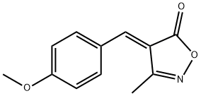 4-(4-Methoxy-benzylidene)-3-methyl-4H-isoxazol-5-one Struktur