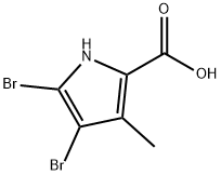 4,5-Dibromo-3-methyl-1H-pyrrole-2-carboxylic acid Struktur