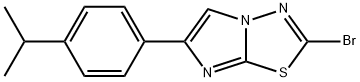 2-bromo-6-(4-isopropylphenyl)imidazo[2,1-b][1,3,4]thiadiazole Struktur