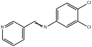 (3,4-dichlorophenyl)(3-pyridinylmethylene)amine Struktur