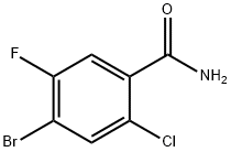 4-Bromo-2-chloro-5-fluoro-benzamide Struktur