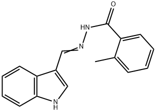 N'-(1H-indol-3-ylmethylene)-2-methylbenzohydrazide Struktur