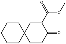 3-oxo-spiro[5.5]undecane-2-carboxylic acid methyl ester Struktur