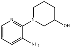 1-(3-aminopyridin-2-yl)piperidin-3-ol Struktur