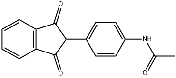 Acetamide, N-[4-(2,3-dihydro-1,3-dioxo-1H-inden-2-yl)phenyl]- Struktur