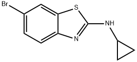 6-bromo-N-cyclopropyl-1,3-benzothiazol-2-amine Struktur