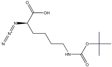 (R)-2-Azido-6-(Boc-amino)caproic acid Struktur