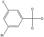 1-bromo-3-fluoro-5-(trideuteriomethyl)benzene Struktur