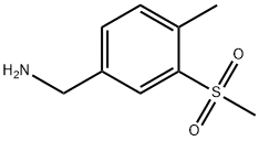 3-Methanesulfonyl-4-methyl-benzylamine Struktur