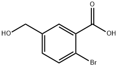 2-Bromo-5-(hydroxymethyl)benzoic acid Struktur