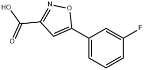 5-(3-fluorophenyl)isoxazole-3-carboxylic acid Struktur