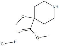 methyl 4-methoxypiperidine-4-carboxylate hydrochloride Struktur