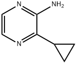 3-cyclopropylpyrazin-2-amine Struktur