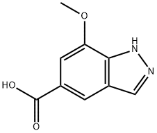 7-Methoxy-1H-indazole-5-carboxylic acid Struktur