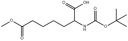 Boc-RS-2-Aminopimelic acid 7-methyl ester Struktur