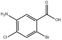 5-Amino-2-bromo-4-chloro-benzoic acid Struktur