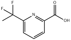 6-(1,1-Difluoroethyl)pyridine-2-carboxylic acid Struktur