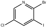 2-Bromo-5-chloro-3-iodopyridine Struktur