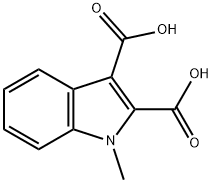 1-methyl-1H-indole-2,3-dicarboxylic acid Struktur