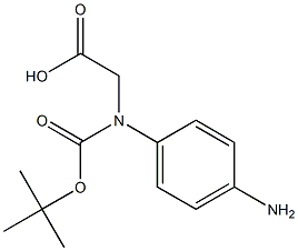 S-4-Amino(Boc)-Phenylglycine Struktur