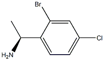 (1S)-1-(2-BROMO-4-CHLOROPHENYL)ETHYLAMINE Struktur