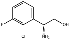 (2R)-2-AMINO-2-(2-CHLORO-3-FLUOROPHENYL)ETHAN-1-OL Struktur