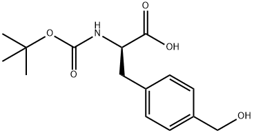 Boc-D-4-hydroxymethyl-Phenylalanine Struktur