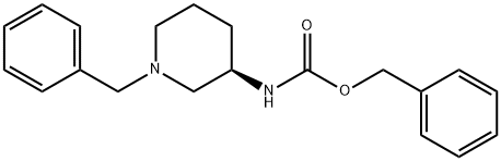 (R)-BENZYL (1-BENZYLPIPERIDIN-3-YL)CARBAMATE Struktur