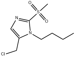 1-butyl-5-(chloromethyl)-2-methanesulfonyl-1H-imidazole Struktur