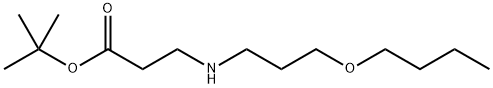 tert-butyl 3-[(3-butoxypropyl)amino]propanoate Struktur